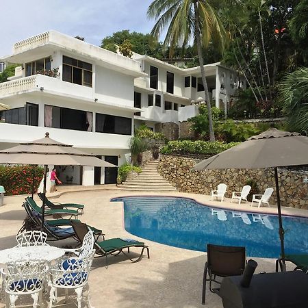 Villa Palmitas Acogedor Departamento Nivel Piscina Gigante Jardines Acapulco Bagian luar foto