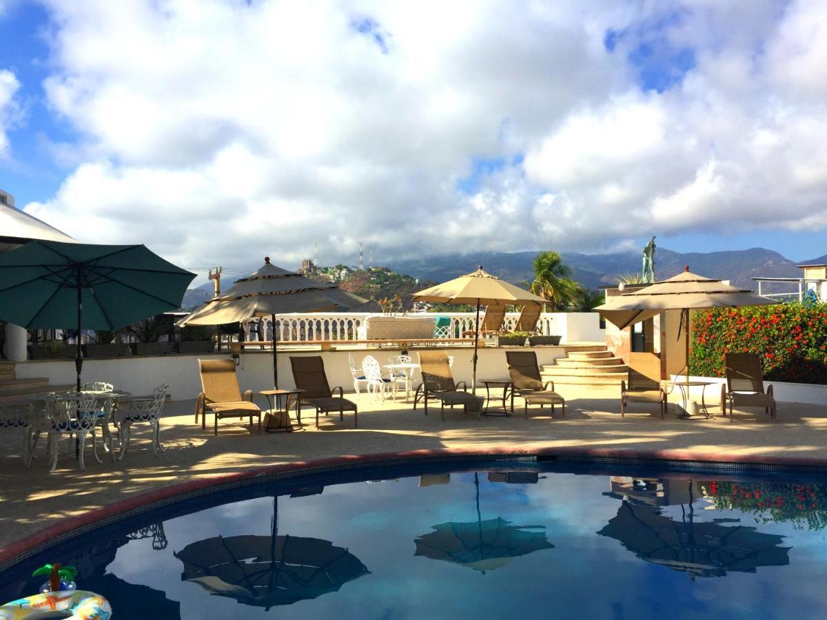 Villa Palmitas Acogedor Departamento Nivel Piscina Gigante Jardines Acapulco Bagian luar foto