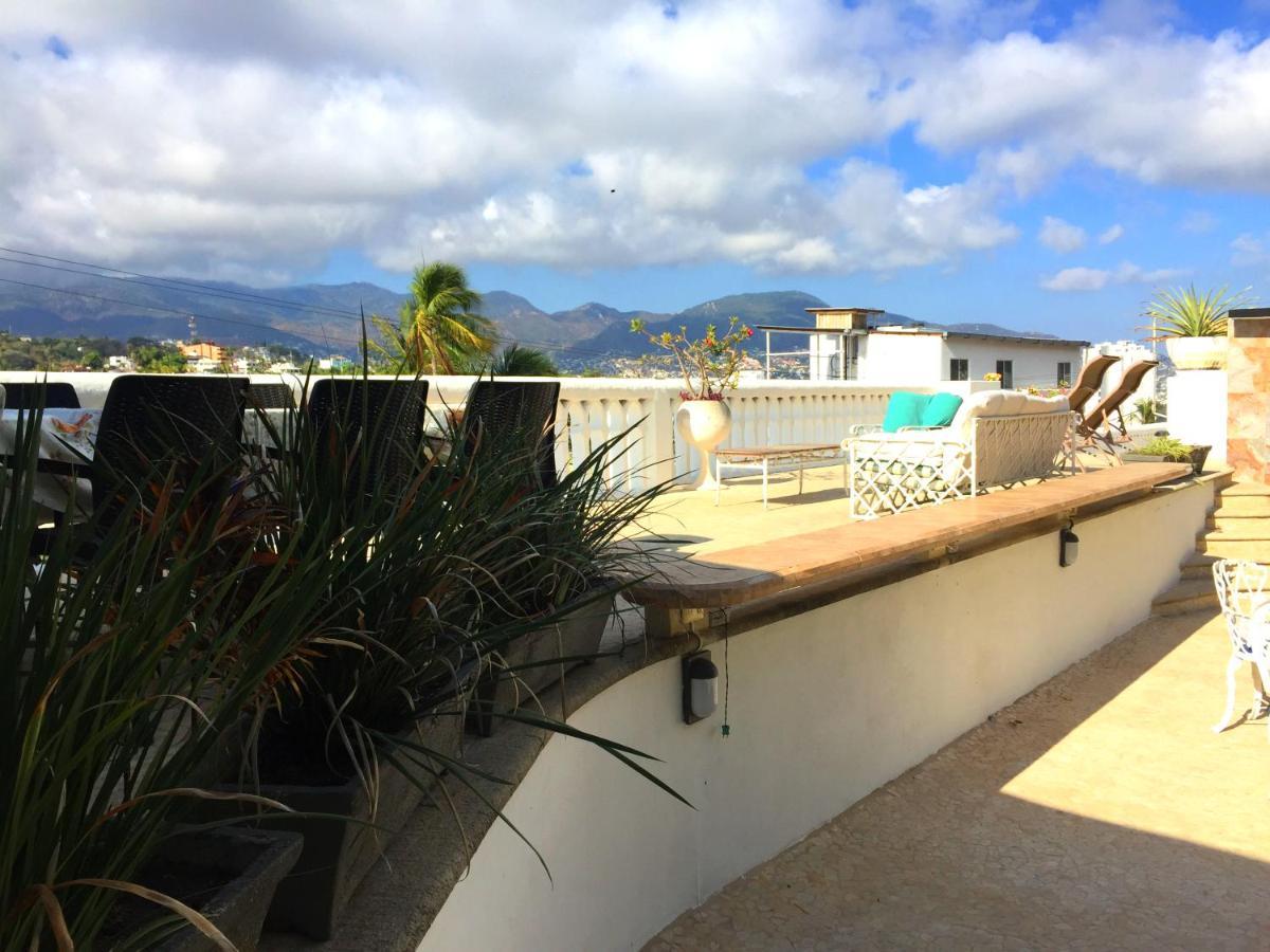 Villa Palmitas Acogedor Departamento Nivel Piscina Gigante Jardines Acapulco Bagian luar foto