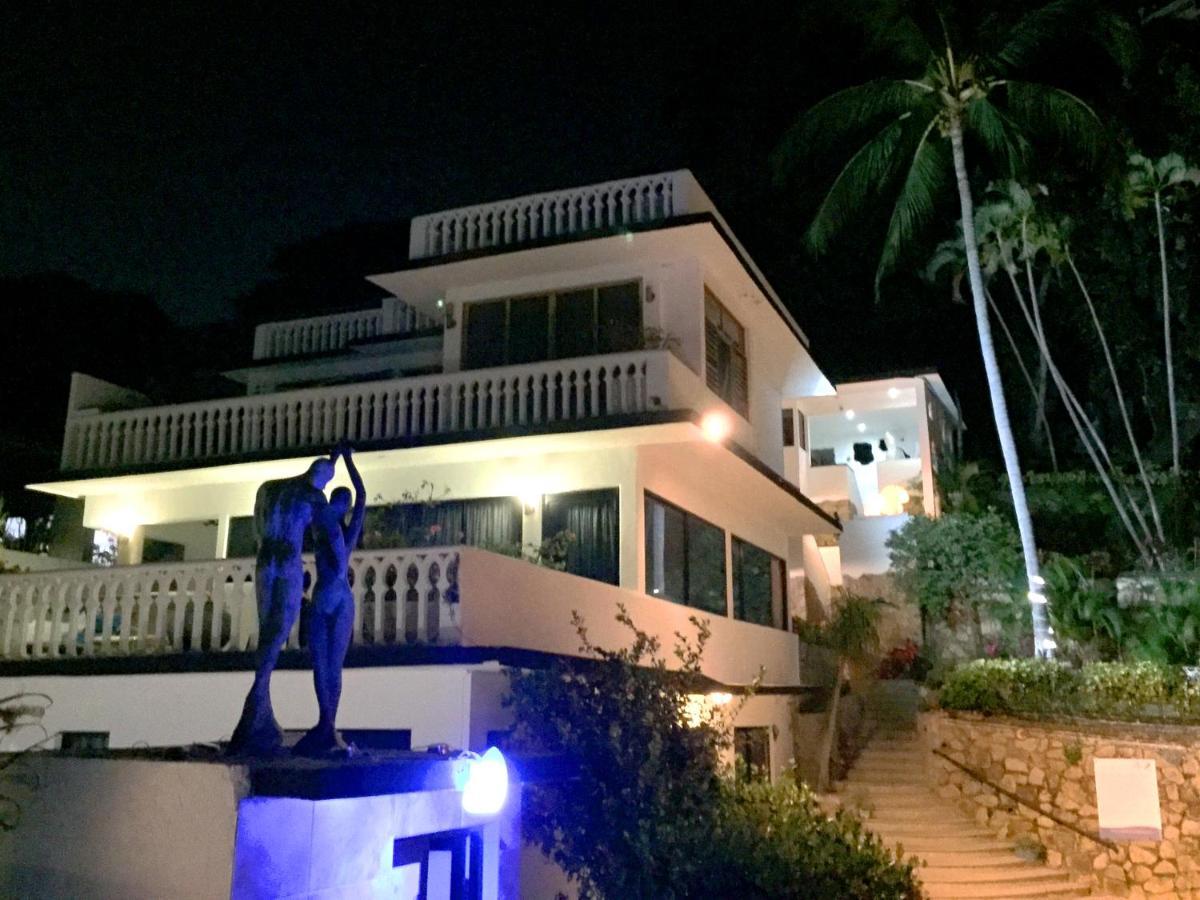 Villa Palmitas Acogedor Departamento Nivel Piscina Gigante Jardines Acapulco Bagian luar foto