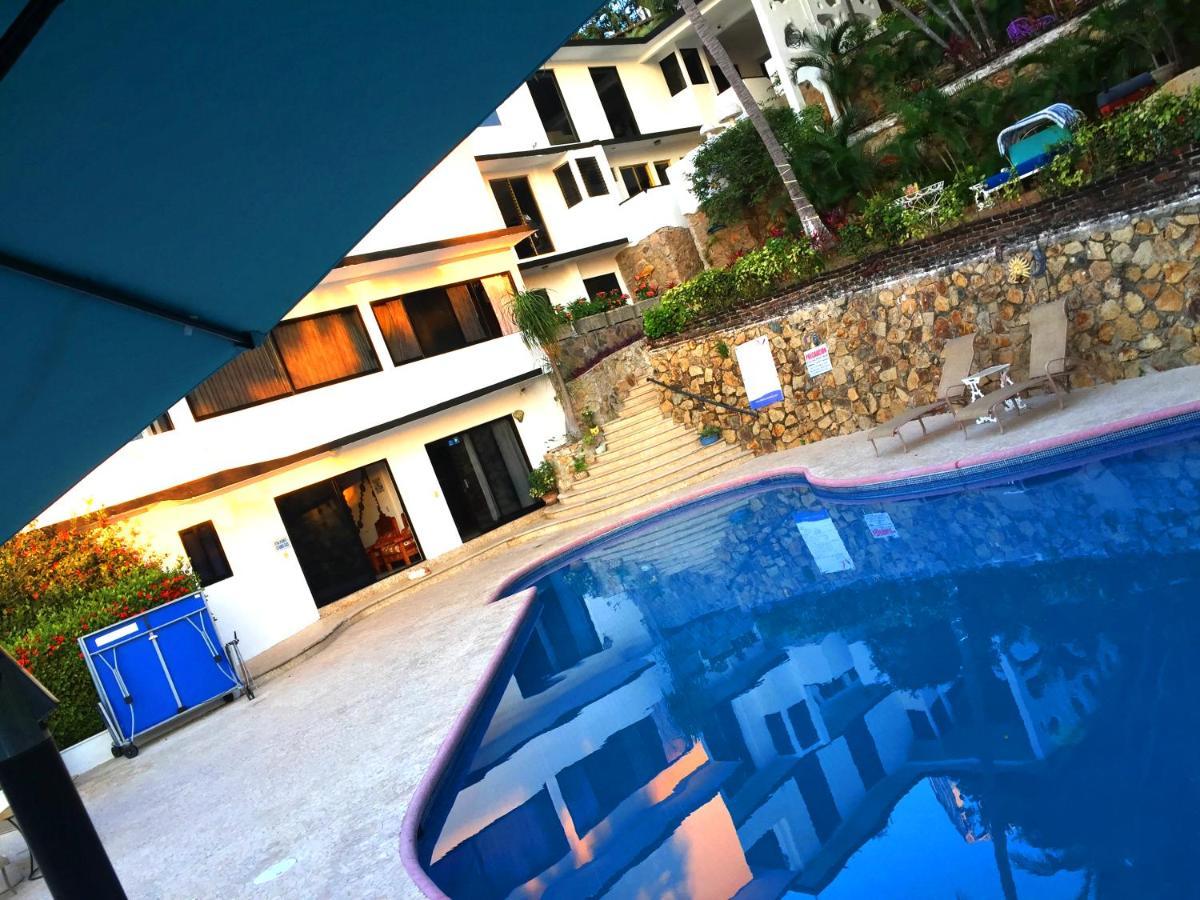 Villa Palmitas Acogedor Departamento Nivel Piscina Gigante Jardines Acapulco Bagian luar foto