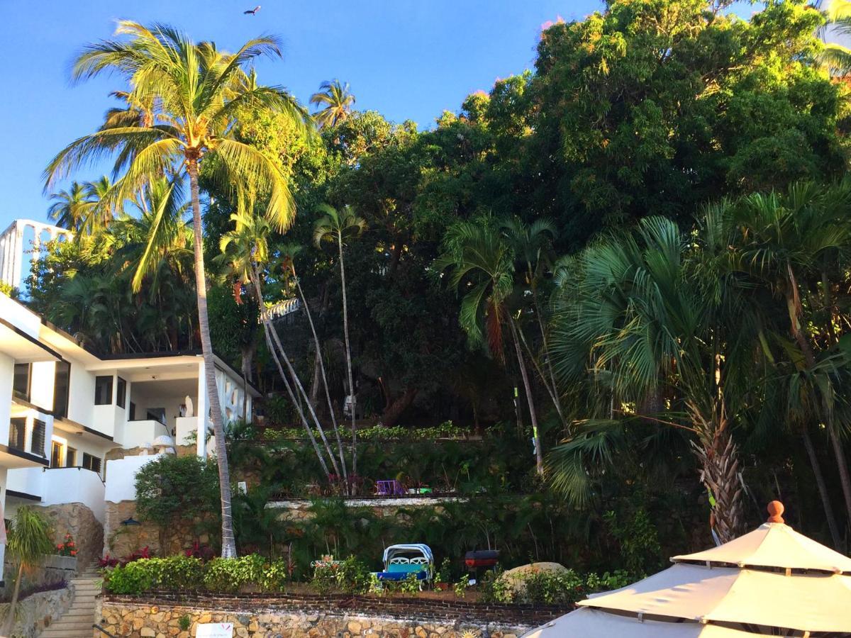 Villa Palmitas Acogedor Departamento Nivel Piscina Gigante Jardines Acapulco Bagian luar foto