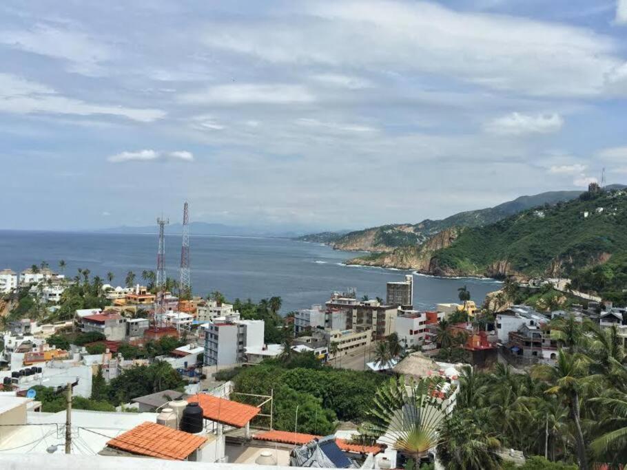 Villa Palmitas Acogedor Departamento Nivel Piscina Gigante Jardines Acapulco Bagian luar foto