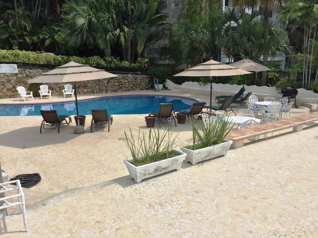 Villa Palmitas Acogedor Departamento Nivel Piscina Gigante Jardines Acapulco Bagian luar foto