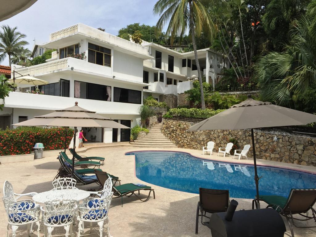 Villa Palmitas Acogedor Departamento Nivel Piscina Gigante Jardines Acapulco Bagian luar foto